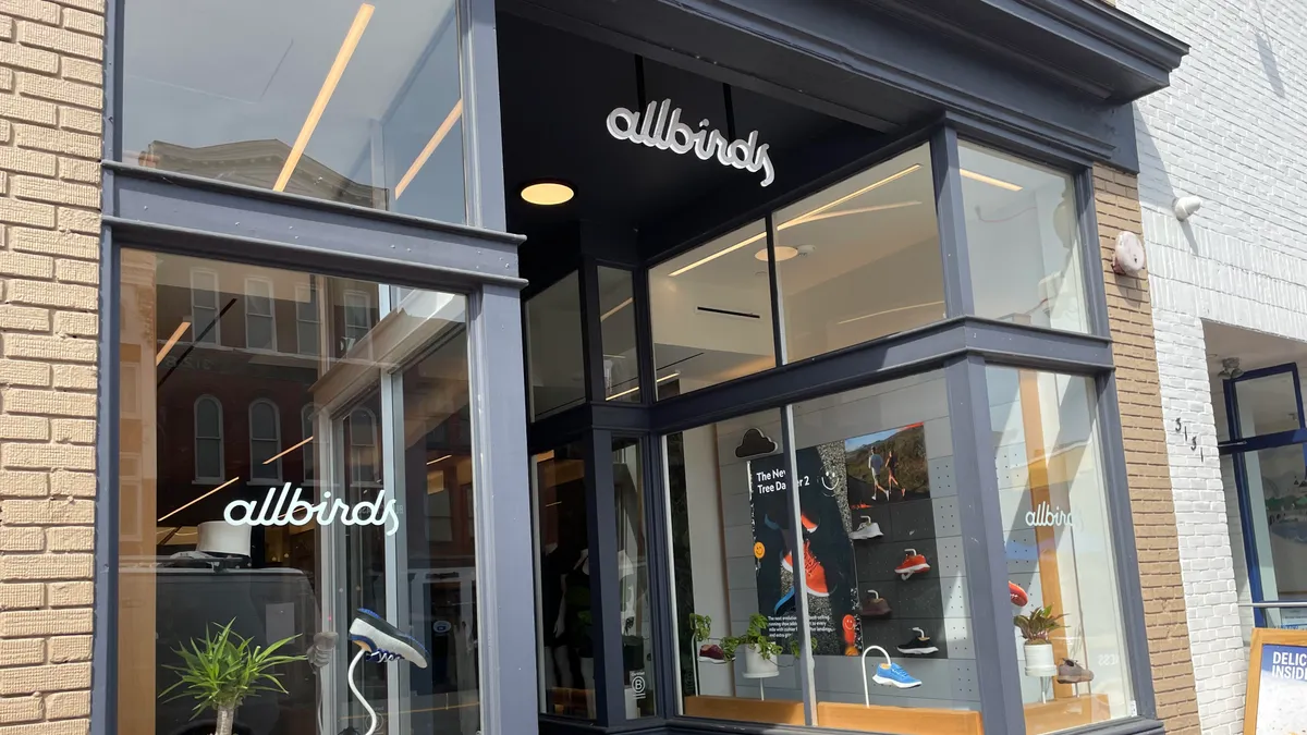 Exterior of an Allbirds store in Washington, D.C.'s Georgetown neighborhood