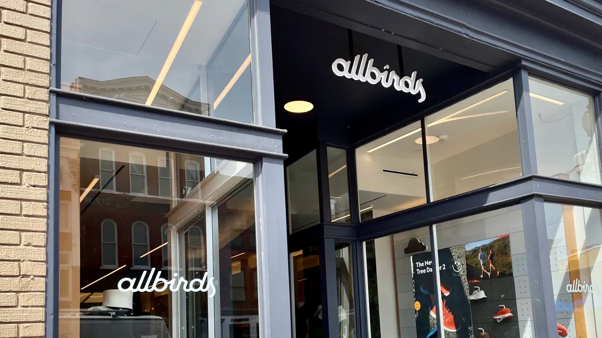 Exterior of an Allbirds store in Washington, D.C.'s Georgetown neighborhood