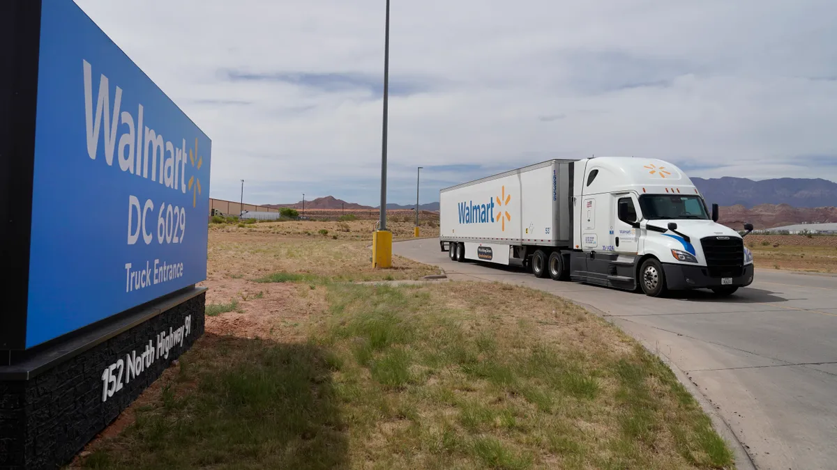 Walmart truck distribution center