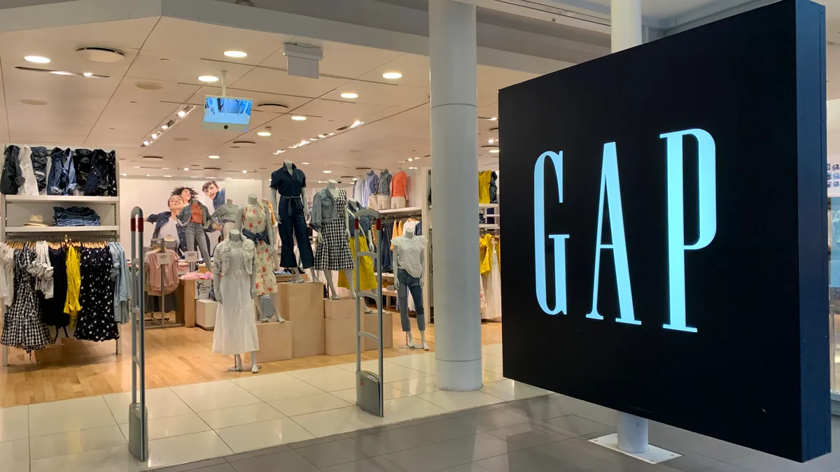 A Gap storefront at a mall