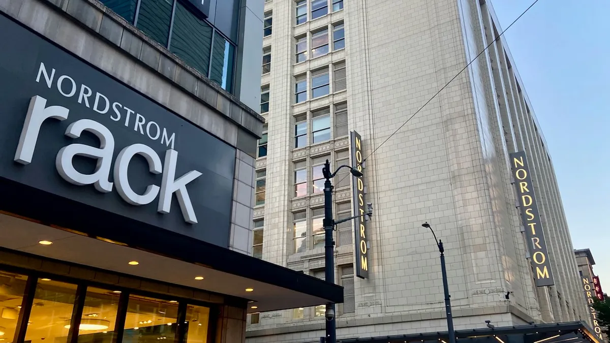 A Nordstrom Rack store in Seattle, across the street from the flagship Nordstrom store.