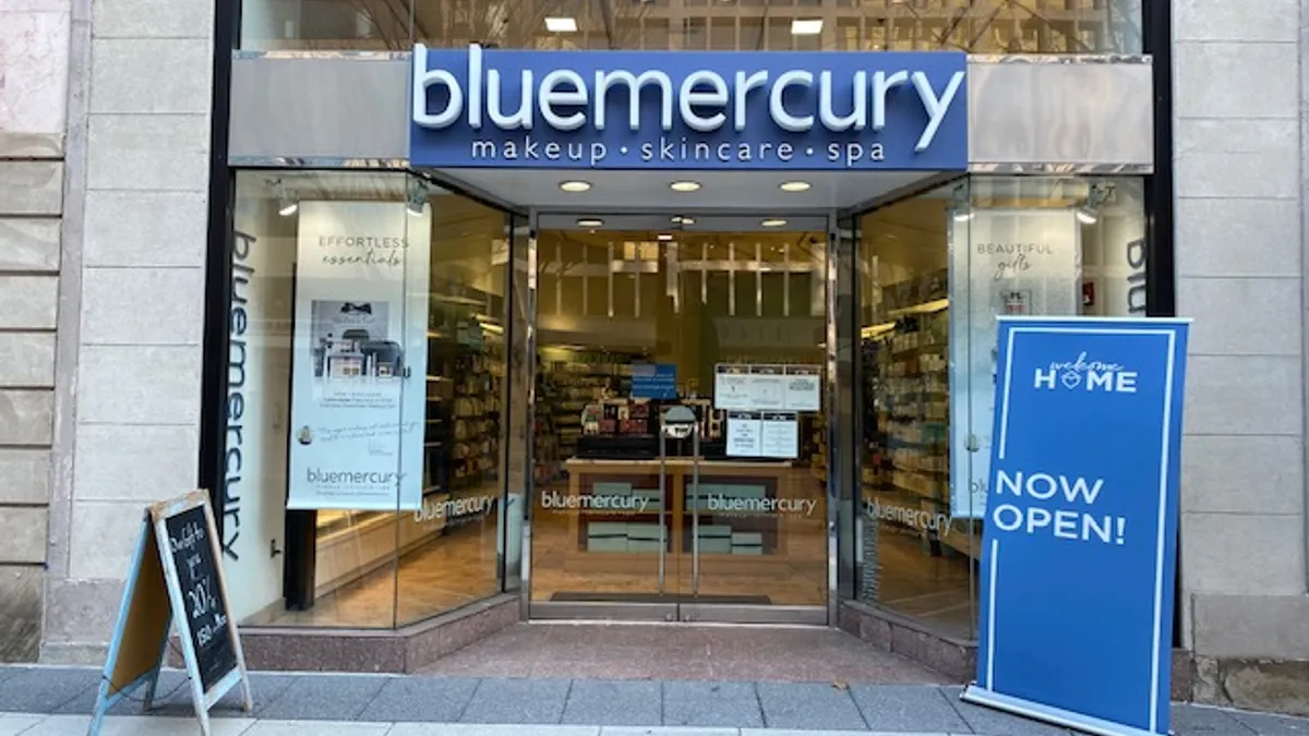 Bluemercury storefront.